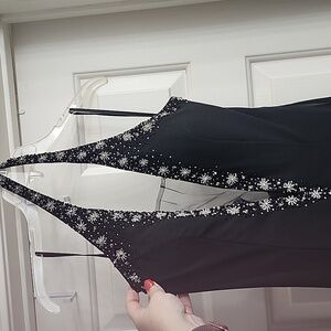 Black beaded prom dress sz 10